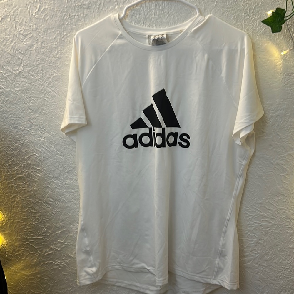 Adidas white work out top XL
